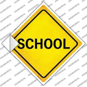 School Novelty Diamond Sticker Decal