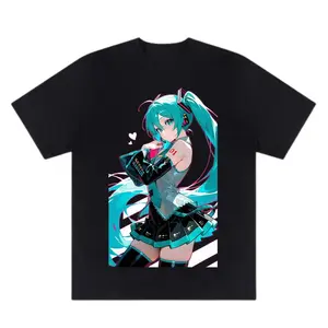 Hatsune Miku Anime Graphic Tee - Vibrant Unisex T-Shirt for Fans, Perfect Gift for Men and Women, Stylish and Comfortable