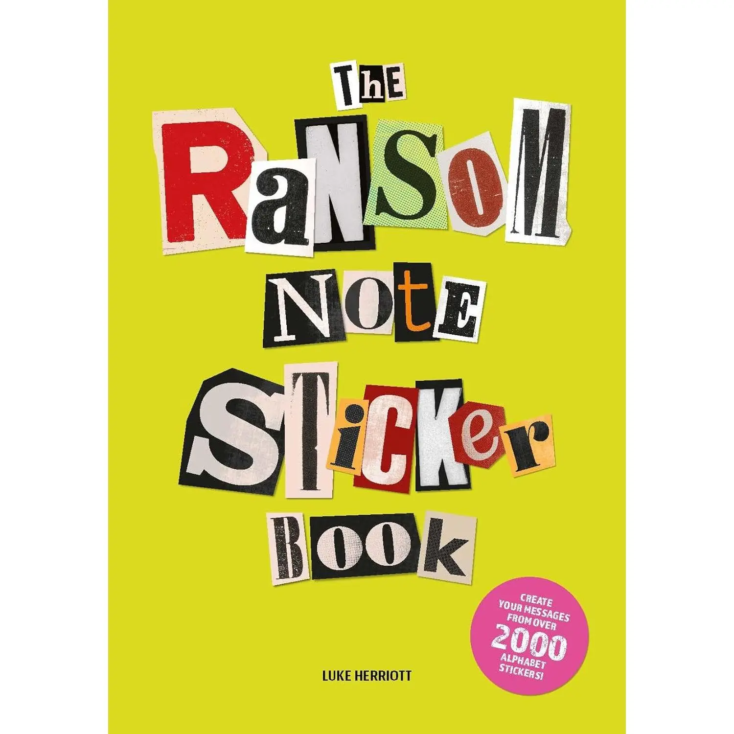 Ransom Note Sticker Book - 1000+ Letters for Anonymous Messages, Crafts Projects, Sticker Books