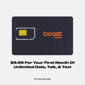 Boost Mobile SIM Kit - Your First Month of Unlimited Data, Talk, & Text