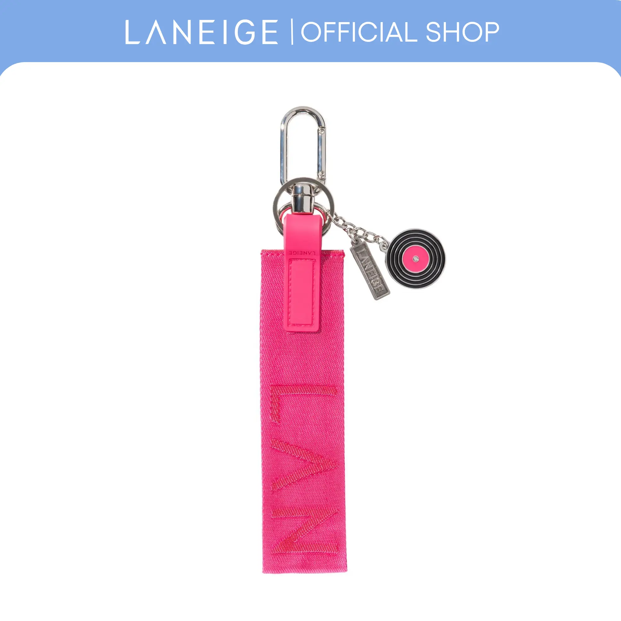 Laneige JuicePop Box Wristlet Keychain Pink Personalized Keyring Cute Keychain Accessory Laneige JuicePop Box Wristlet Keychain Pink Personalized Keyring Cute Keychain Accessory