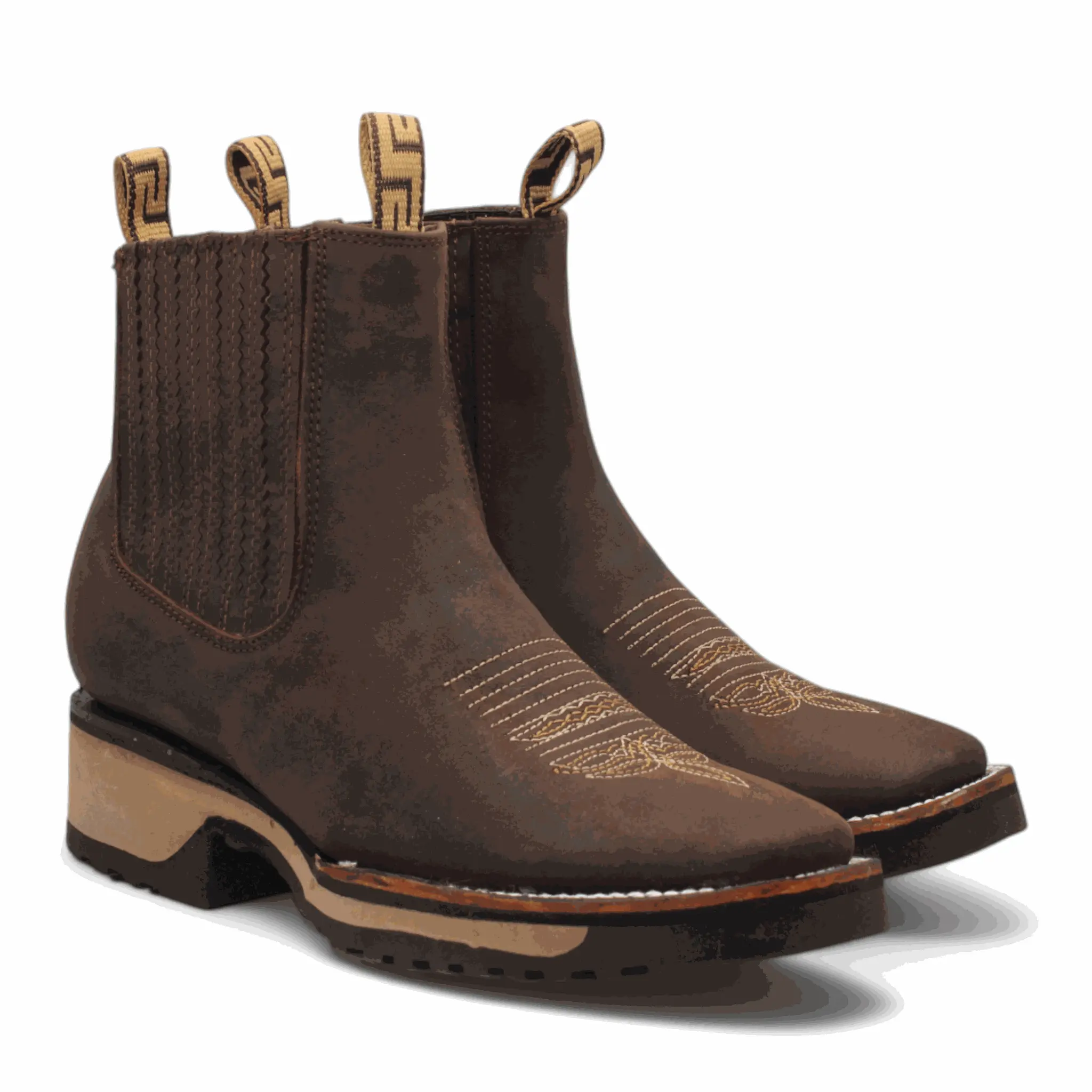 Men's Hooch Western Boots Handmade Double Density Rubber Sole