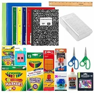 Back to School Essentials Supplies Pack Kit Bundle - Grades K-8 |