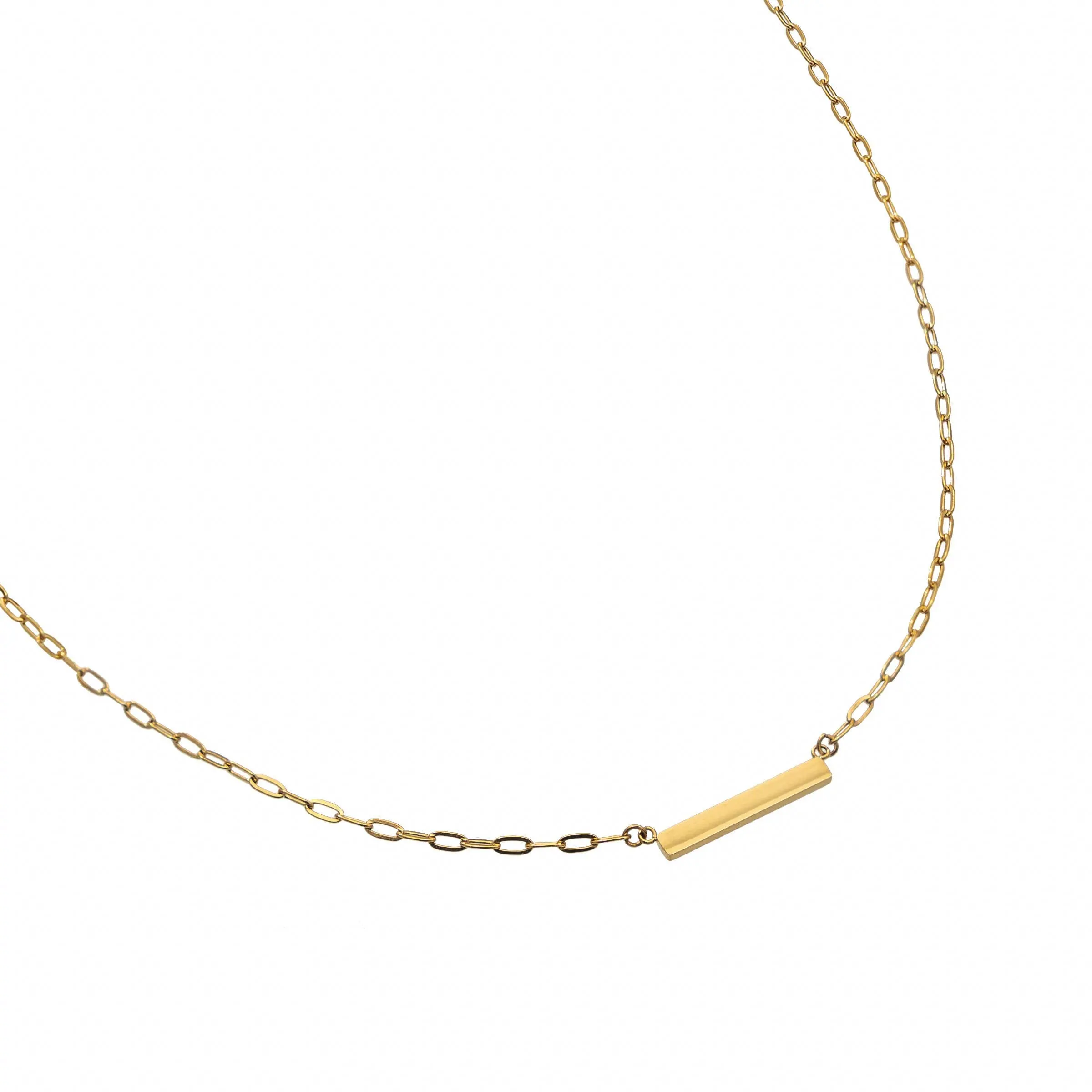 Waterproof Gold Mini Bar Paperclip Chain