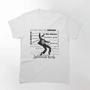 Elvis Presley Jailhouse Rock T-Shirt - Iconic Rock and Roll Legend Graphic Tee, High-Quality Cotton, Perfect for Fans of Elvis Presley
