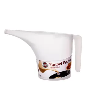 Kitchen Plastic Measuring Utensils Easy-Pour Funnel Pitcher - 3.5 Cup