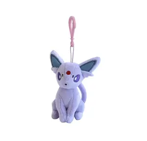 Espeon 6" Plush Backpack Clip Keychain Stuffed Animal Bag Charm Toy