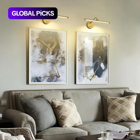 USB Rechargeable Wall-Mounted Picture Light, Decorative Wall Light, Dimmable Wall Sconce with Remote Control, Adjustable Home Decor Lighting for Wall Paintings, Gallery Art and Portraits, Adjustable Lights, Dimmable Lamps #GLOBAL PICKS