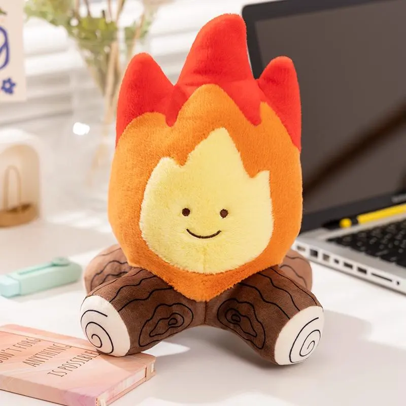 Cute Plush Little Flame Shaped Doll Fun Plush Fire for Boys and Girls Home Table Campfire Plush Figurine Decoration Holiday Party Gift