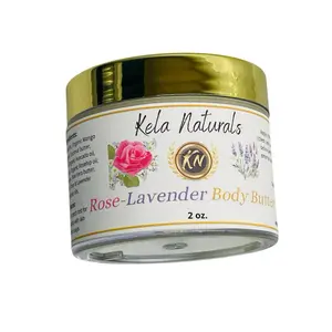 Kela Naturals Body Butter Samples 2oz for Sensitive and Dry Skin - Moisturizing, Hydrating, Natural, Travel-Friendly Skincare.