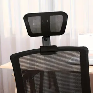 Universal Mesh Headrest Attachment for Office Chairs Adjustable Removable Ergonomic Neck Support Cushion Clips On Design Breathable Mesh with Detachable Head Pillow Ideal Comfort Accessory for Office