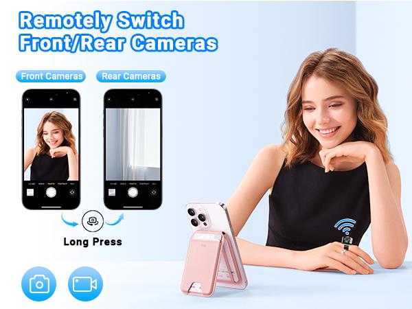 PUTARE Scrolling Ring for TikTok, Wireless Remote Control Page Turner for iPhone Android, Phone Video Scroller, Page Turner for Kindle App, Camera Shutter Remote for Selfies, Short Videos, E-Books SummerWins