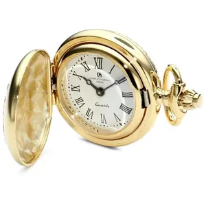 212 MAIN Men's Fashionable Stylish Pendant Watch - Charles-Hubert Paris, Quartz Drive, 2-Tone Design, White Dial with Roman Numeral Markers, Fashionable Stylish Watch