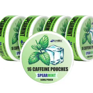 LyvWel Energy Pouches (5 Pack) (56mg & 72mg  fuel/pouch) energy Decky + lip pillow+ pre-workout+caffeine pouches +nootropics+coffee+energy pouches+freezertarps+lacrosse+hockeybenders+zyn