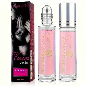 Women's Pheromone Roll-On Perfume, 0.34 oz - Fresh fruity formula with natural essential oils, alcohol base, 10-15% concentration, long-lasting fragrance, ideal gift for Valentine's Day and Mother's Day Floral Citrus Sweet Elegant Scent