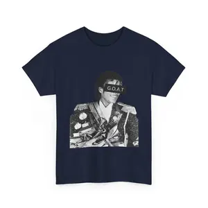 GOAT Michael Jackson T-shirt, Vintage Pop Icon Tee, Black & White Graphic