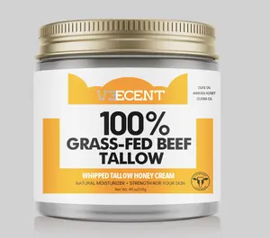 VEECENT Whipped Tallow BodyButter-DeepMoisturizing, Skin Soothing &RepairingBody CarecreamOrganic Moisturizer