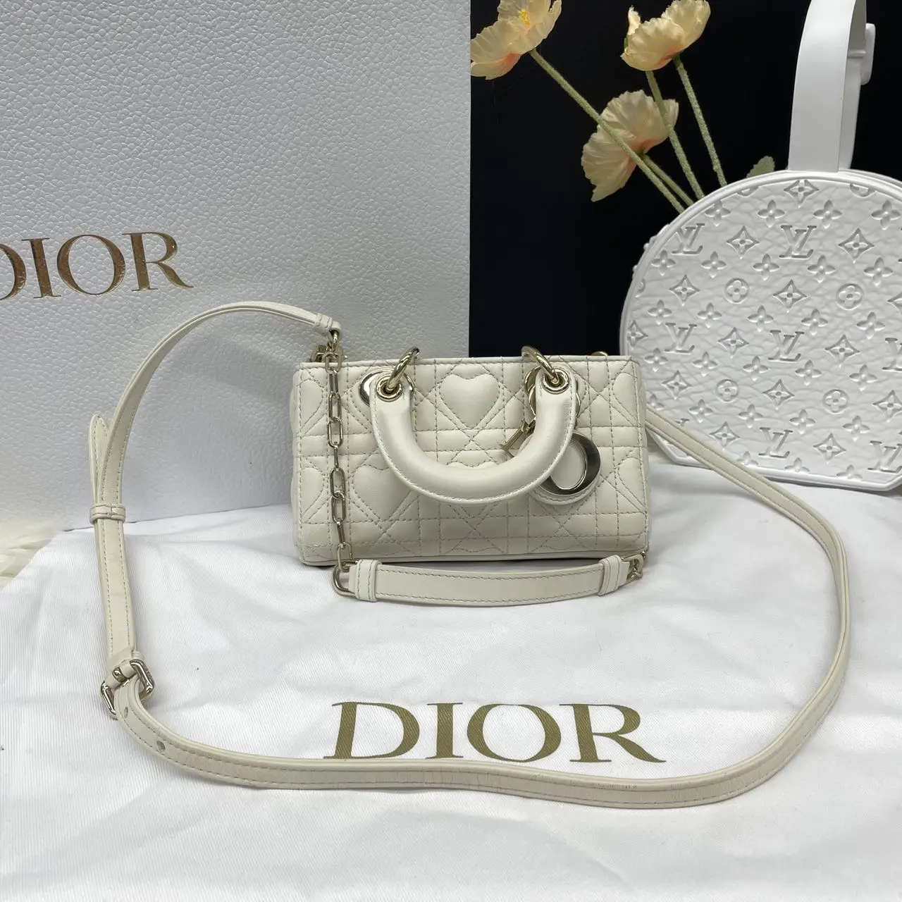 Pre-owned Dior Leather Shoulder Bags 7.8'' R17249 Shoulder Bag C10149358157 1223 T1 Chloe
