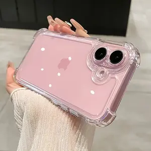 Phone Case - Flexible Transparent TPU Phone Case, Designed for iPhone 17, 16E, 16, 15, 14, 13, 12, 11 Pro Max and other models, also suitable for 16, 7, 8 Plus, XS Max and XR, with airbag anti-collision frame