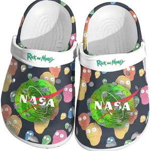 Rick and Morty Clogs with Space-Themed Design – Casual Footwear for Daily Use Walking Shoes