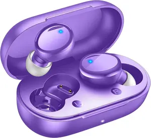 True   5.3 Earbuds, 48H Playtime,Light Weight Headphones in Ear Buds Built in Mic Headset  Sound with Deep Bass,Clear Calls Earphones for  Workout Purple