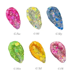 INB VIBRANT GLITTER Collection – Set de 6