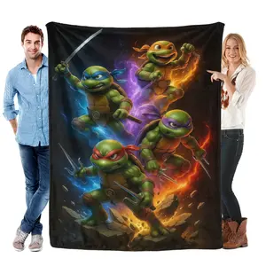 Blankets from the Ninja Squad on the Street Super Warm and Soft Plush Lightweight Flannel Blanket Suitable for use During Christmas Birthdays or in Winter for Sofa and Bed Linens.