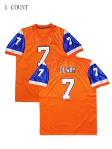 Men's Letter & Number Embroidery V Neck Football Shirt, Casual Breathable Short Sleeve Sports T-Shirt, Men's American Football Top for All Seasons, Football Jersey, Football Uniform, Sportswear Top
