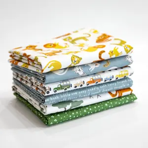 Leo and Savannah Safari Themed Curated 6 piece Fabric Bundle