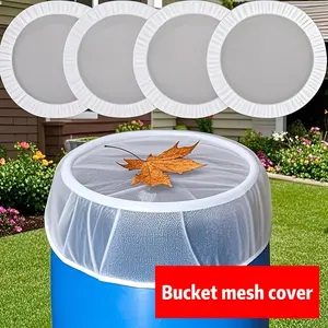 Outdoor Rain Barrel Mosquito Net Cover, Leaf Protection Mesh, Functional Design for Standard Rain Collection Buckets