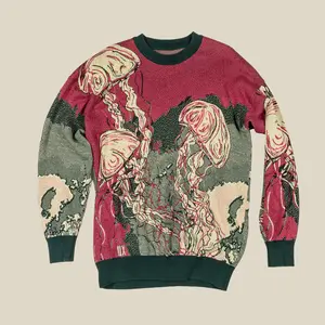 Jellyfish Jacquard Knit Sweater