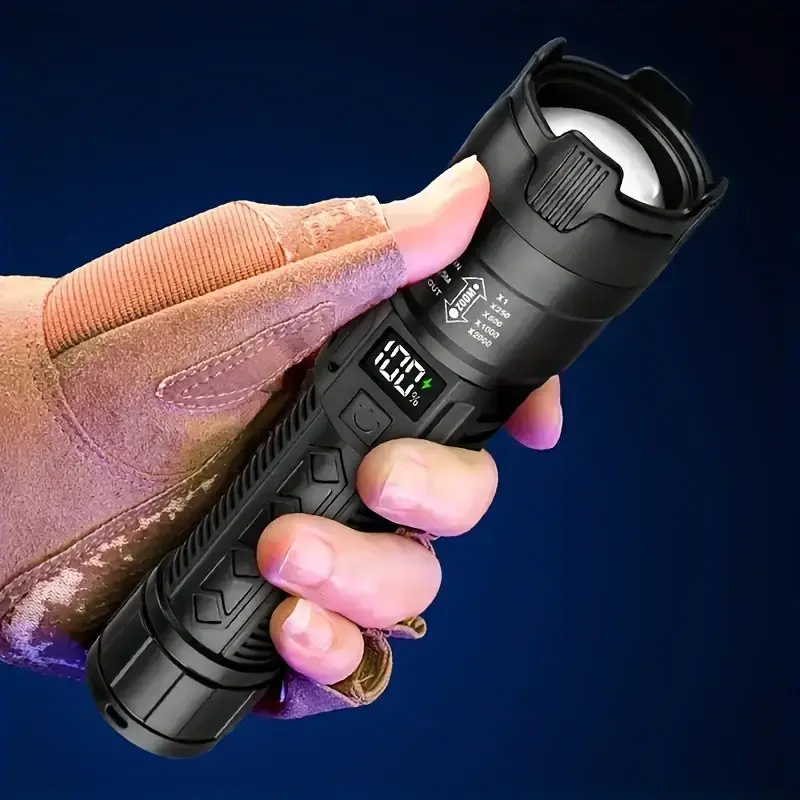 4 points rechargeable high-power LED flashlight with zoomable spotlight, USB cable, ultra-bright, long-distance, can campable tactical working lamp, can hunt, hike, emergency, adjustable tactical flashlightRAIMENTRY 4 points rechargeable high-power LED flashlight with zoomable spotlight, USB cable, ultra-bright, long-distance, can campable tactical working lamp, can hunt, hike, emergency, adjustable tactical flashlightRAIMENTRY