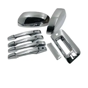 Electroplated Chrome Handle Cover Set for 07-13 Chevrolet SILVERADO 4 Door Tailgate & Rearview Mirror Covers