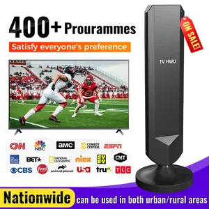 HWU TV Antenna for Smart TV Easy Connection 4K 1080P HDAntenna with Coaxial Cable for Local Channels Outdoorfun RV TV Antenna Long Distance