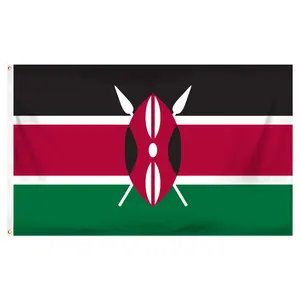Kenya 3ft x 5ft Printed Polyester Flag