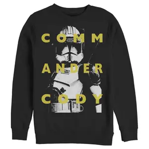 Men's Star Wars: The Clone Wars Commander Cody Text Overlay Sweatshirt