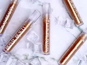 MONAY BEAUTY 24 Carat Gold Glitter Gloss Luxury Lip Gloss with Grape Seed Oil Coconut Oil Vitamin E for Long Lasting Shine