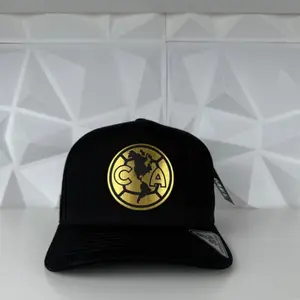Club America Snapback Hat, Black & Gold Soccer Fan Cap, Liga MX Team Supporter Gift, Mexican Football Fan Apparel, Unique Game Day Hat