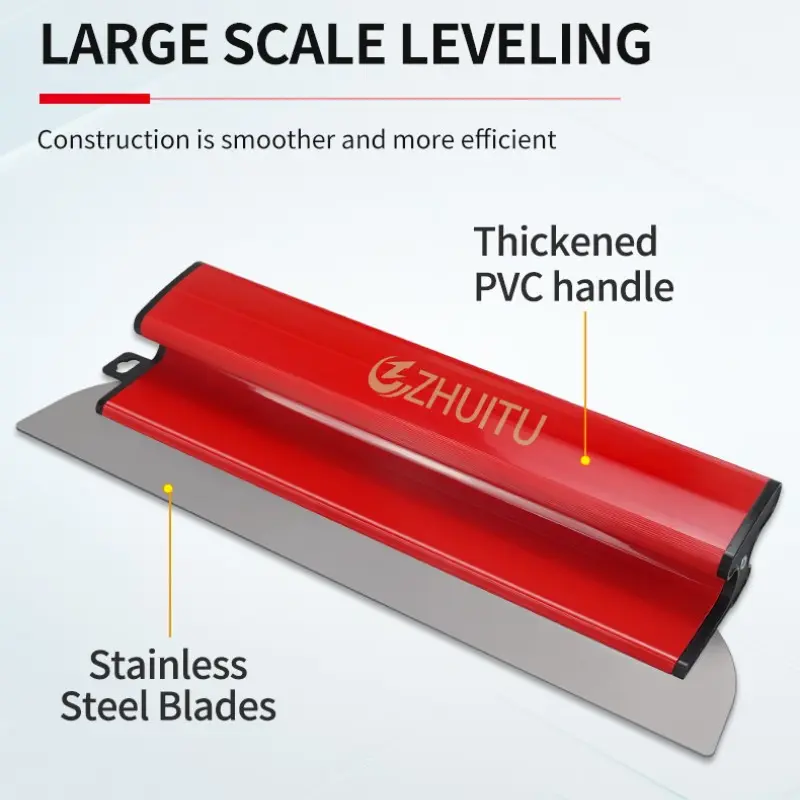 Pro-Grade Durable Drywall Skimming Blade with Stainless Steel Blades - Ideal for Precision Scraping, Plaster, Joint Compound, Drywall Finishing & Large Scale Leveling Projects, Efficient