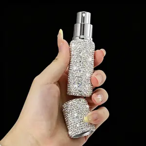 Bling Bling Perfume Refill Bottle, Portable Travel Sprayer, Reusable Cosmetic Container, Vacuum Pressed Moisturizing Mist, Travel Accessories