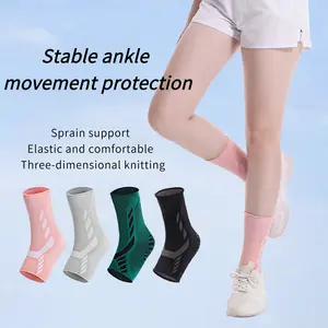 New Protective Knitted Ankle Sleeve For Adults, Compression Basketball And Volleyball Colorful Nylon Ankle Protection