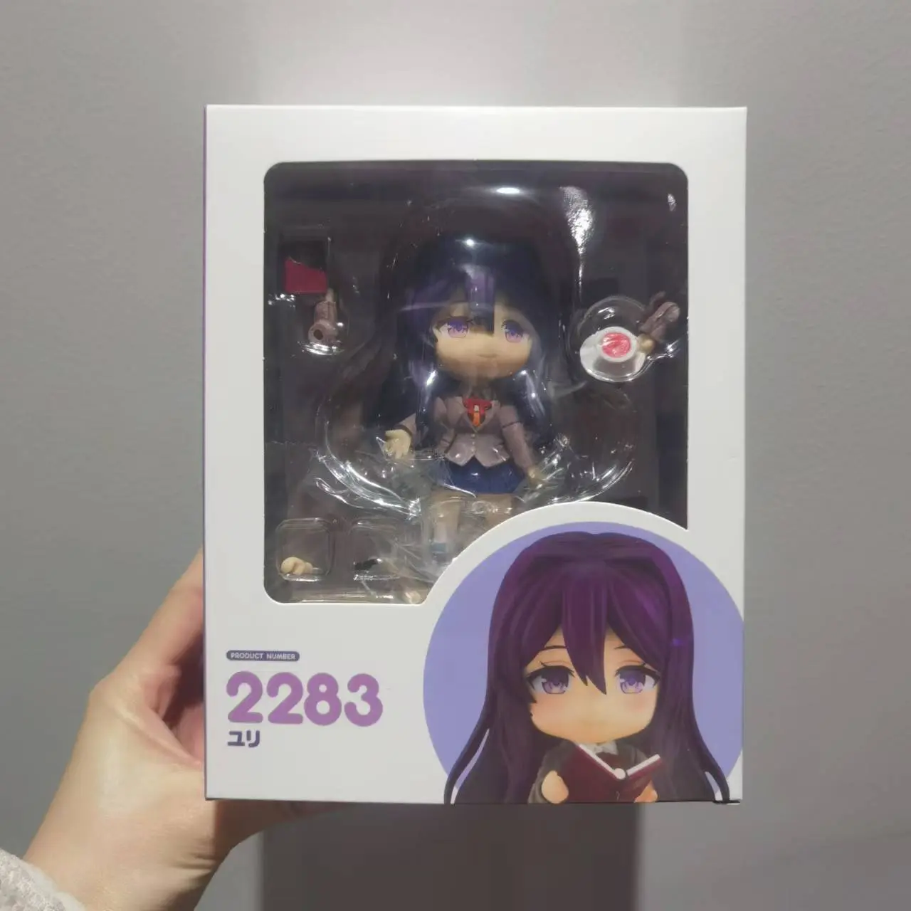 Doki Doki Literature Club! Yuri 2283 Cute Kawaii Articulated Figure Toy, 10cm Anime Statue Collectible, Home Decor Fan Gift Pick, Desk Display Fit