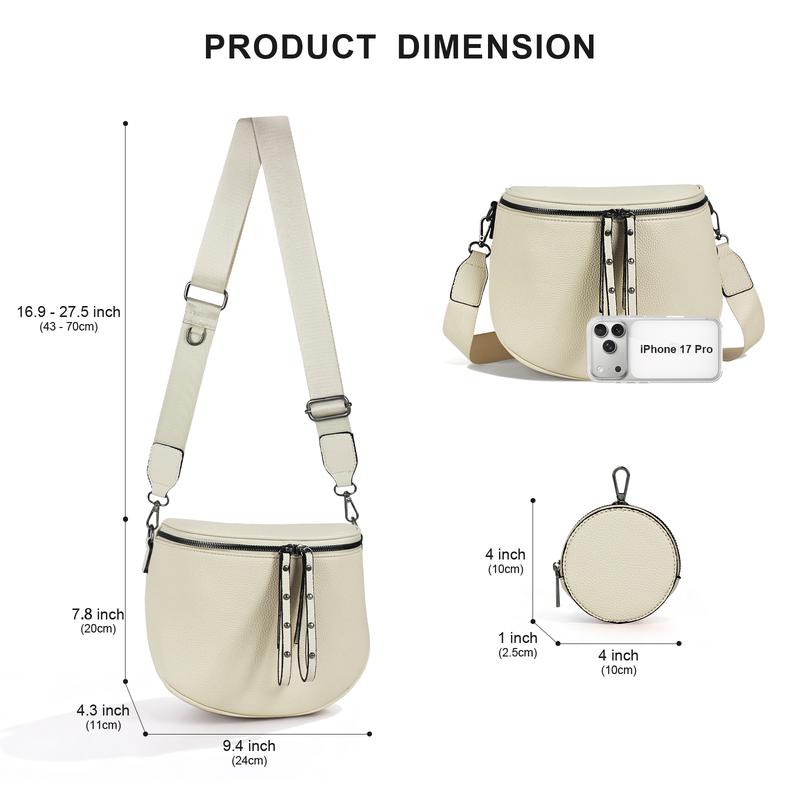 Myan-Large Fanny Pack Crossbody Sling Bag with Adjustable Strap & Coin Purse for Daily Work Party Office Use Versatile & Practical Myan-Large Fanny Pack Crossbody Sling Bag with Adjustable Strap & Coin Purse for Daily Work Party Office Use Versatile & Practical