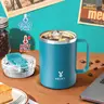 Meoky 14oz Insulated Coffee Mug:Stainless steel body with Tritan lid, double-walled vacuum cup,hot water mug suitable for indoor and office use #black friday #friendsgiving#gift ideas