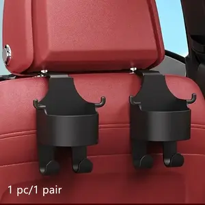 Car Seat Back Storage Rack with Hook, Car Seat Back Cup Holder, Multifunctional Car Interior Storage Box, Universal Car Accessories, Car Seat Organizer
