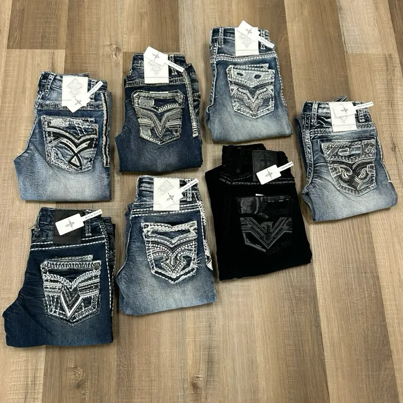 KDS Western Denim Jeans- STRAIGHT LEG