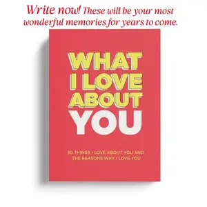 What I Love About You Fill-in-the-Blank Book - Perfect Anniversary Gift for Couples, Cherished Memories for Years to Come