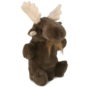 SUPER SOFT PLUSH HAND PUPPET - WILD MOOSE