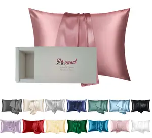 Premium Natural Mulberry Silk Pillowcase for Sleeping Women Made in USA, 22 Momme Pure Silk Pillow Cases with Zipper, Oeko-TEX Certified