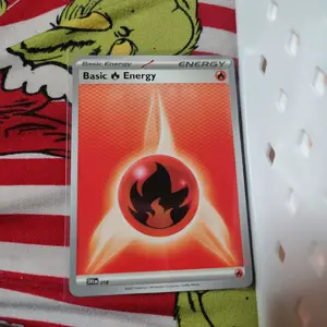 Pokemon Basic Fire Energy Black and White 2025 Common #018 Trading Card
